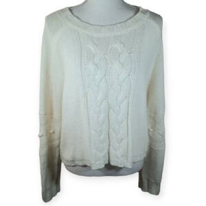 CHARLOTTE RUSSE CREAM/OFF WHITE  SWEATER SZ.XL EUC.